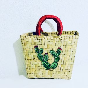 P-069 Colección de Bolsa de Palma con Bordados.